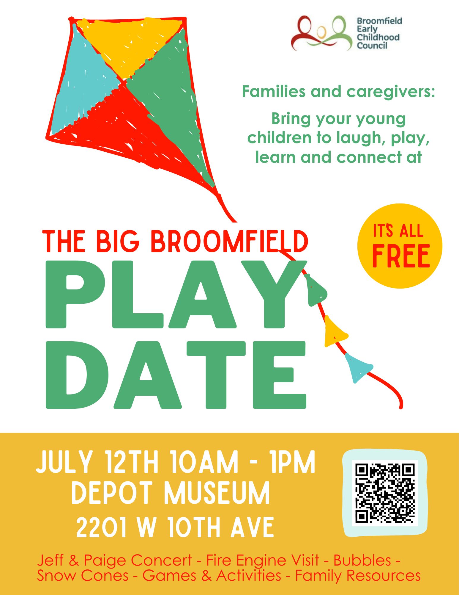 Big Broomfield Play Date Flyer - English