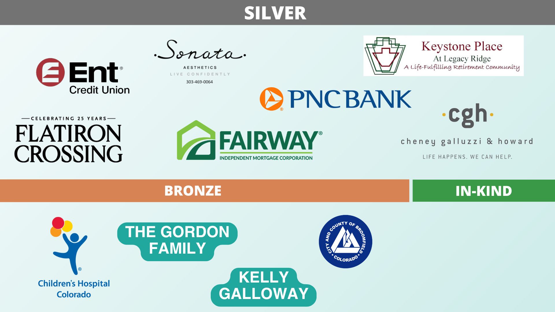 Silver, Bronze, InKind Sponsors updated 8.11.25